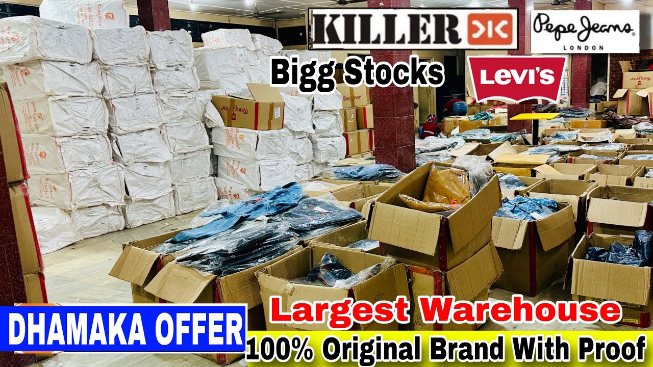 100% Branded Killer, minu, Levi’s, Spykar, Pepe jeans Wholesaler in Kolkata