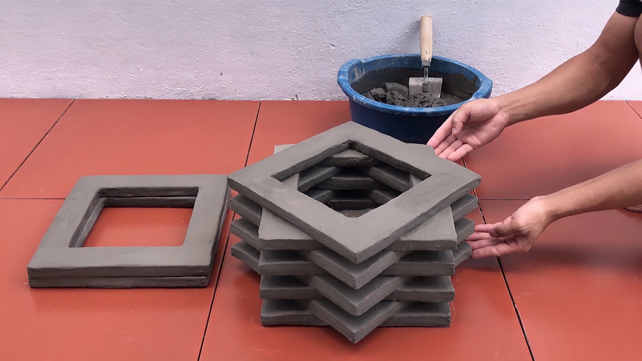 Simple And Unique Ideas From Cement - DIY Beautiful Plant Pots From Cement At Home | Craft For Decor