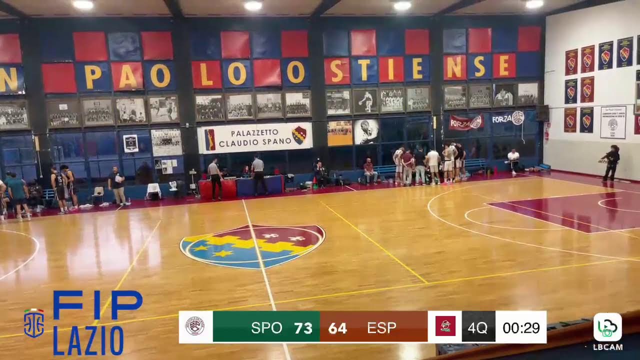Diretta FIP Lazio - B Interr. 25/26: San Paolo Ostiense vs Esperia Cagliari.