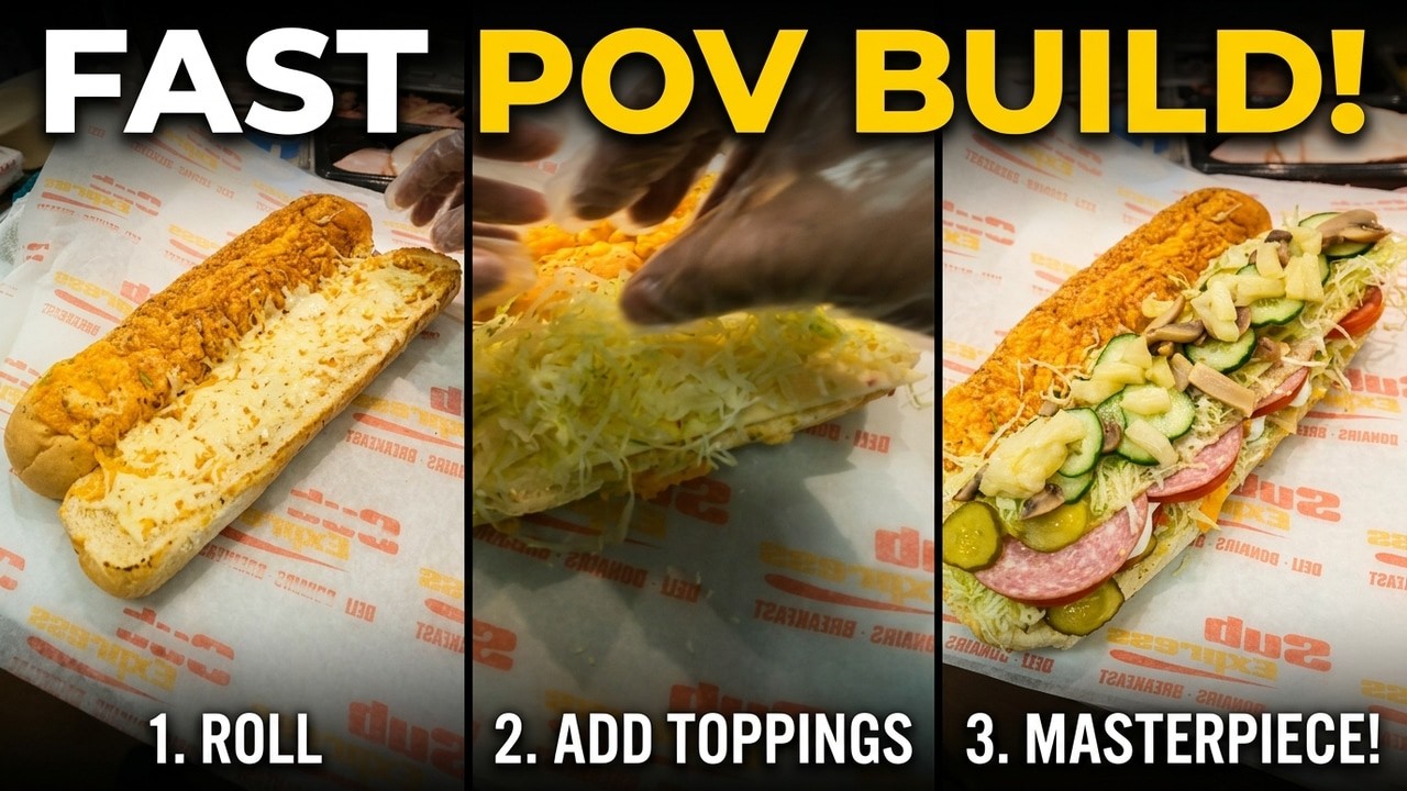 Fast Paced Sandwich Assembly | POV Cooking - Part 4