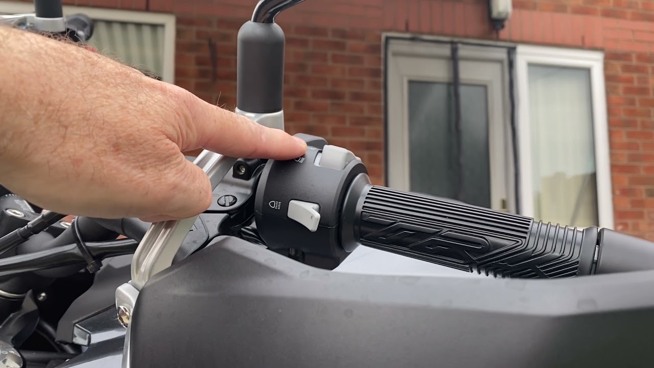 Detailed description of how to fit your fog lights using only the spare switch on your handle bars