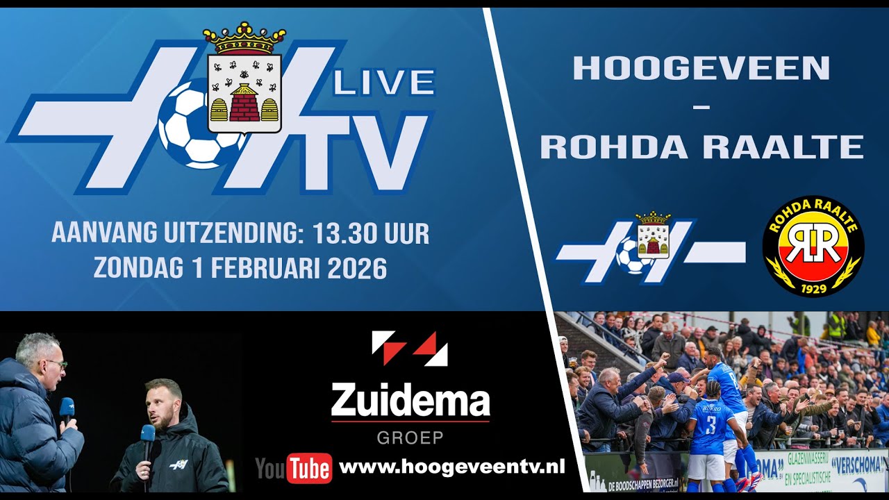 Live-uitzending Hoogeveen - Rohda Raalte