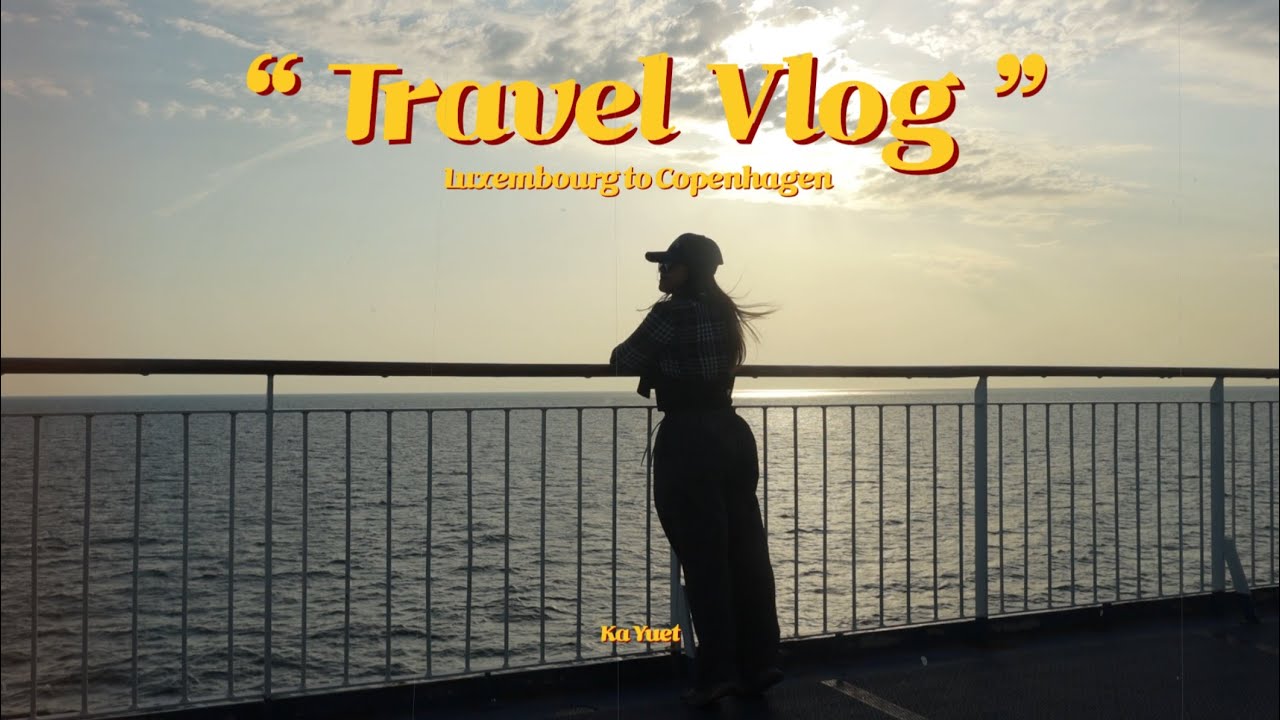 【Denmark🇩🇰】值得感恩的意外A fortunate twist (^^)♡搭通宵巴前往哥本哈根Overnight bus to Copenhagen🚌｜船 Ferry🛳️｜日落 Sunset🌅