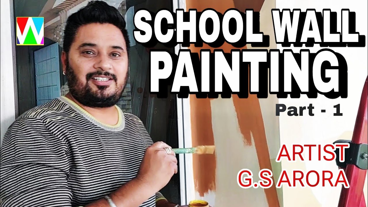 Play School Wall Painting How to Draw a Cartoon by @Wall Painting Mumbai