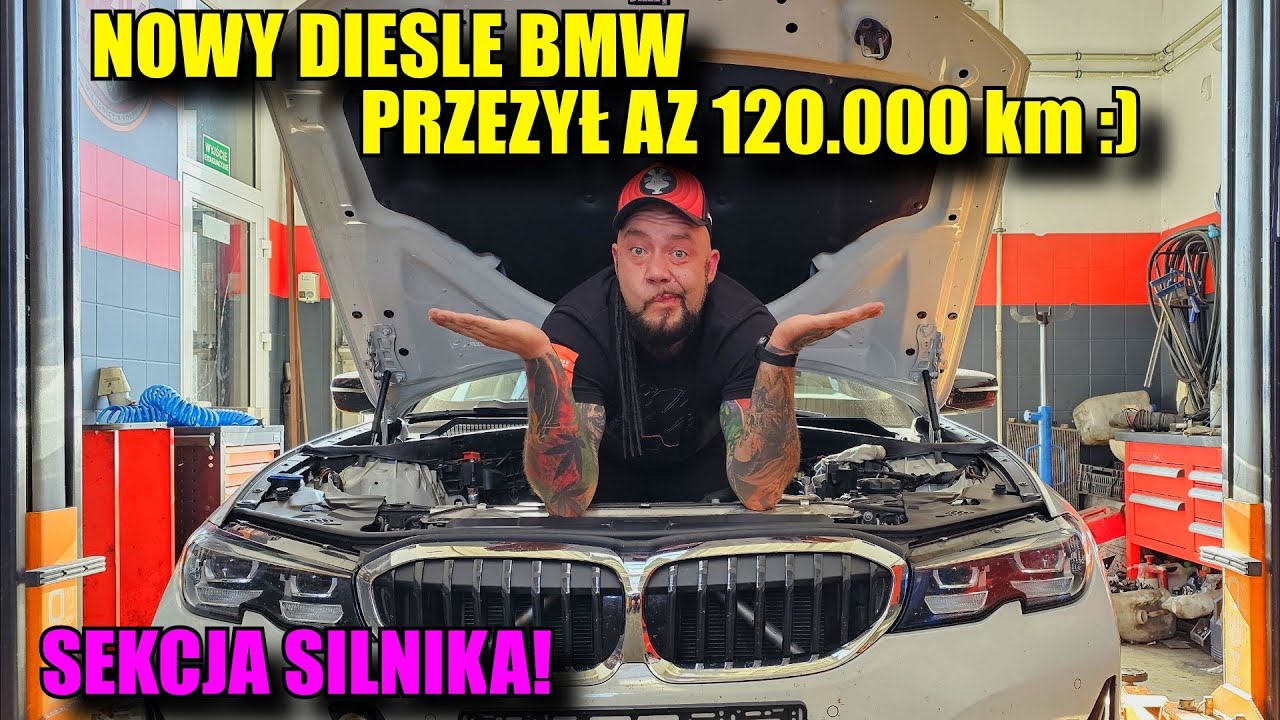 PRZEŻYŁ AŻ 120.000km 😅 Nowy DIESEL BMW i jego SEKCJA! Mmm ekologia!