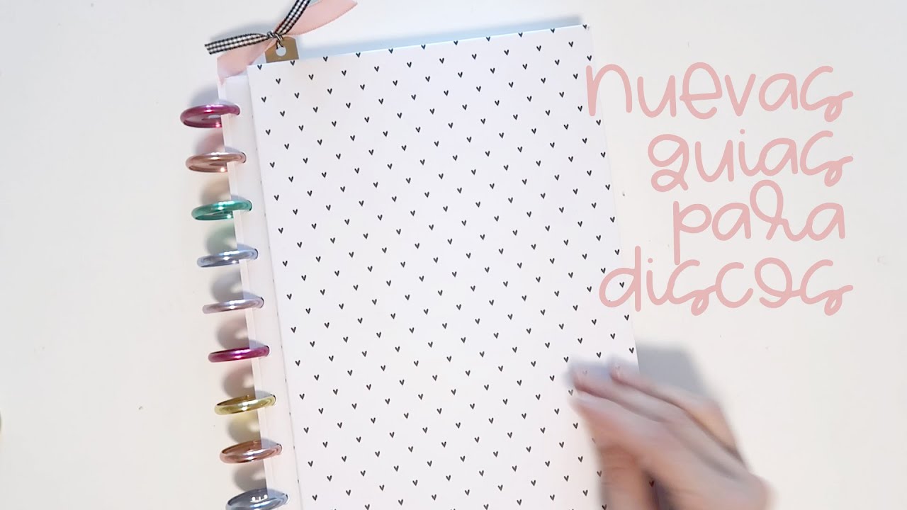 Encuaderna con cartón y anillas de Happy planner NOVEDAD