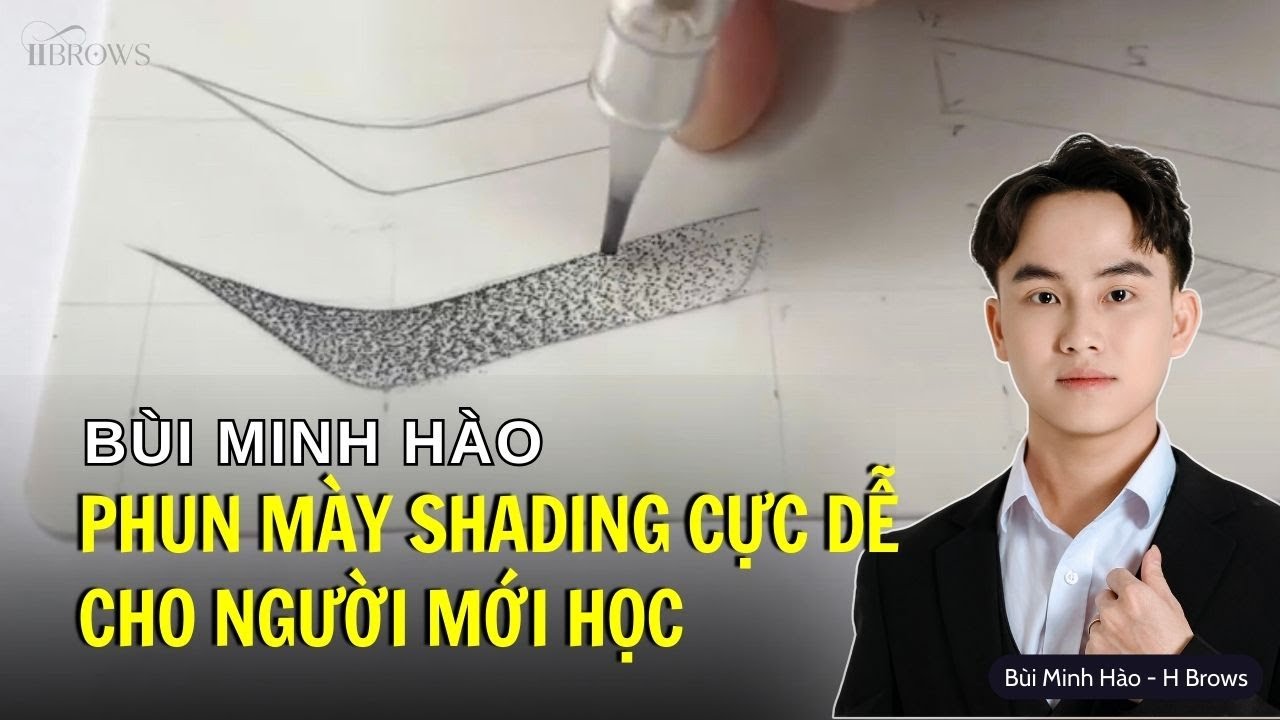 HƯỚNG DẪN  PHUN CHÂN MÀY SHADING CỰC  DỄ  #phunxam #hairstrokes #phunxamthammy