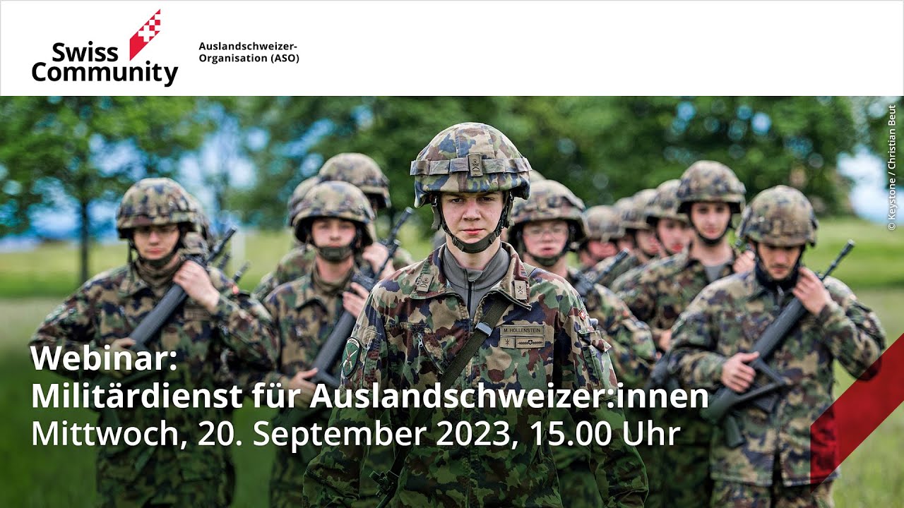 Webinar: Militärdienst für Auslandschweizer:innen
