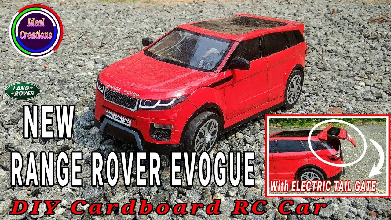 How to Make a Car | New Range Rover Evogue 2018 | with Electric Tail gate | DIY Cardboard RC Car |
