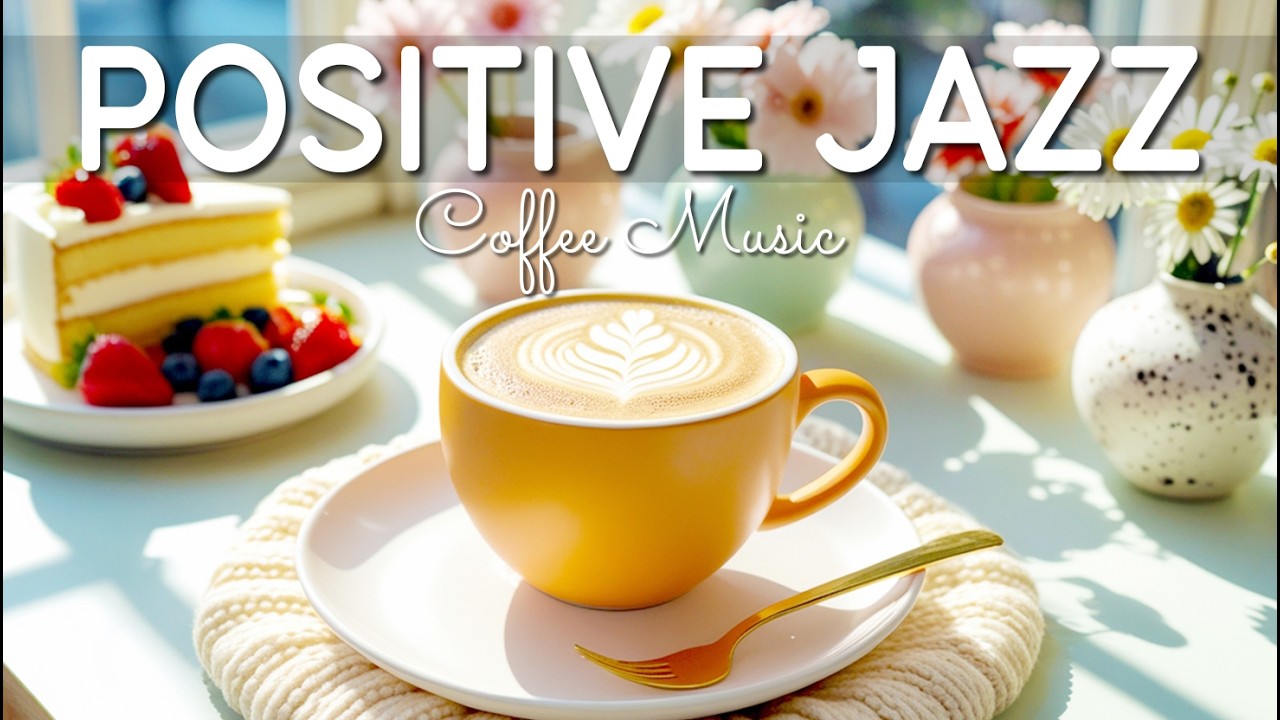 Positive Coffee Jazz ☕ Relaxing Piano Jazz & Upbeat Bossa Nova Instrumental for Happy Mood