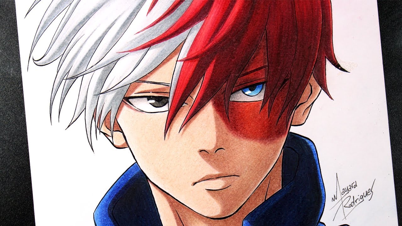 Como Desenhar TODOROKI SHOUTO - BOKU NO HERO ACADEMIA