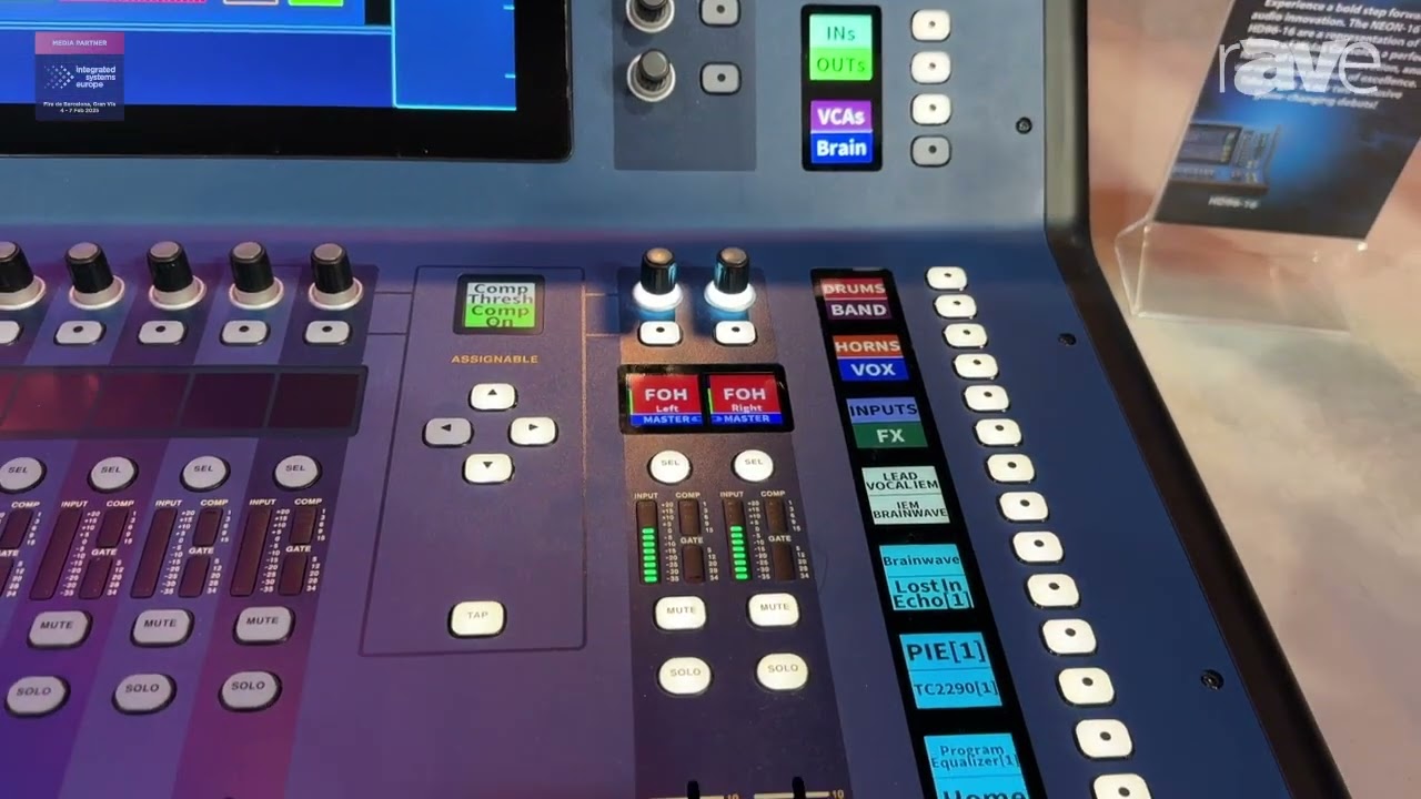ISE 2025: Midas представляет прототип цифрового микшерного пульта HD Neon16