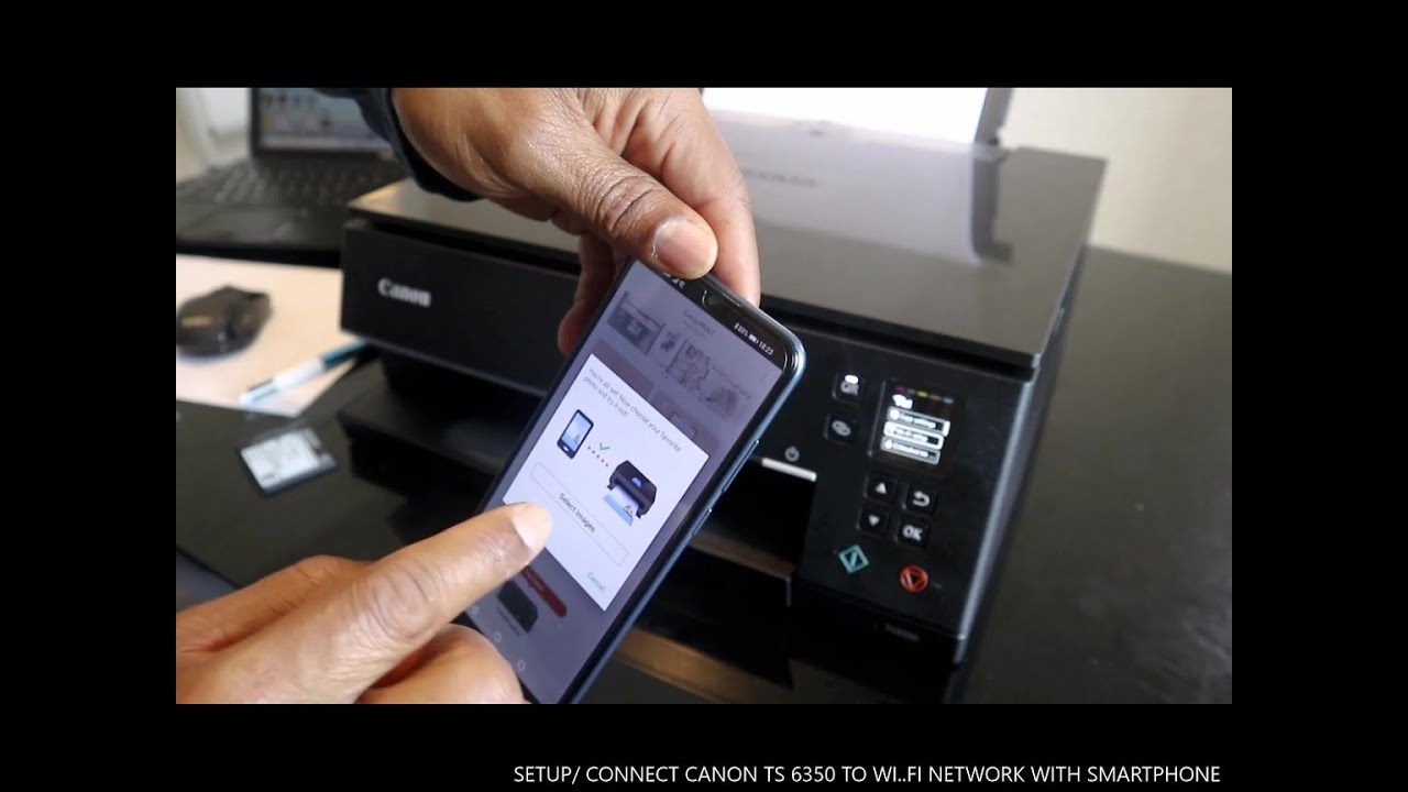 How to Set Up / Connect Canon TS6350 Wireless Printer to WIFI Network with Smartphone or Computer