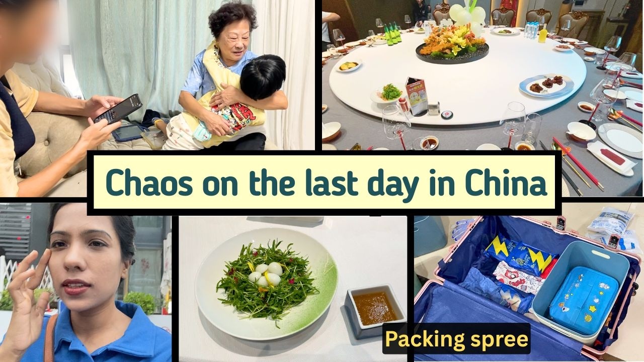 Should I pack or party? Neighbor's grand feast | Did high level packing for India