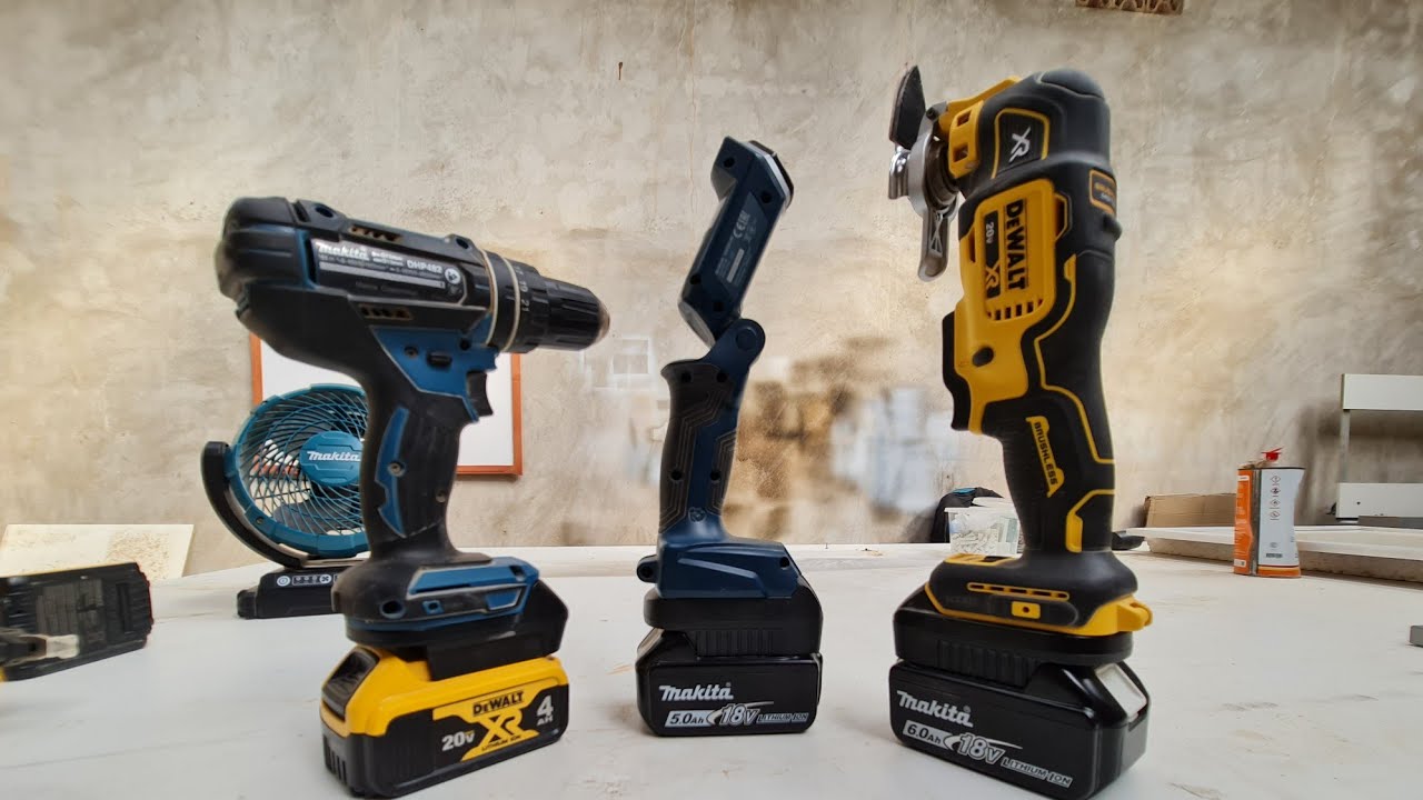 Adaptadores de bateria makita-dewalt-bosch para outras marcas
