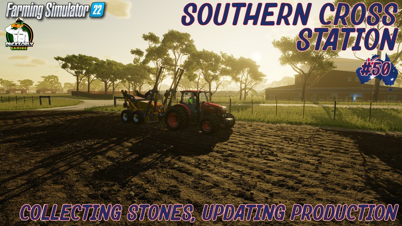 FS22 - Southern Cross Station  - Collecting Stones, Updating Production - #50