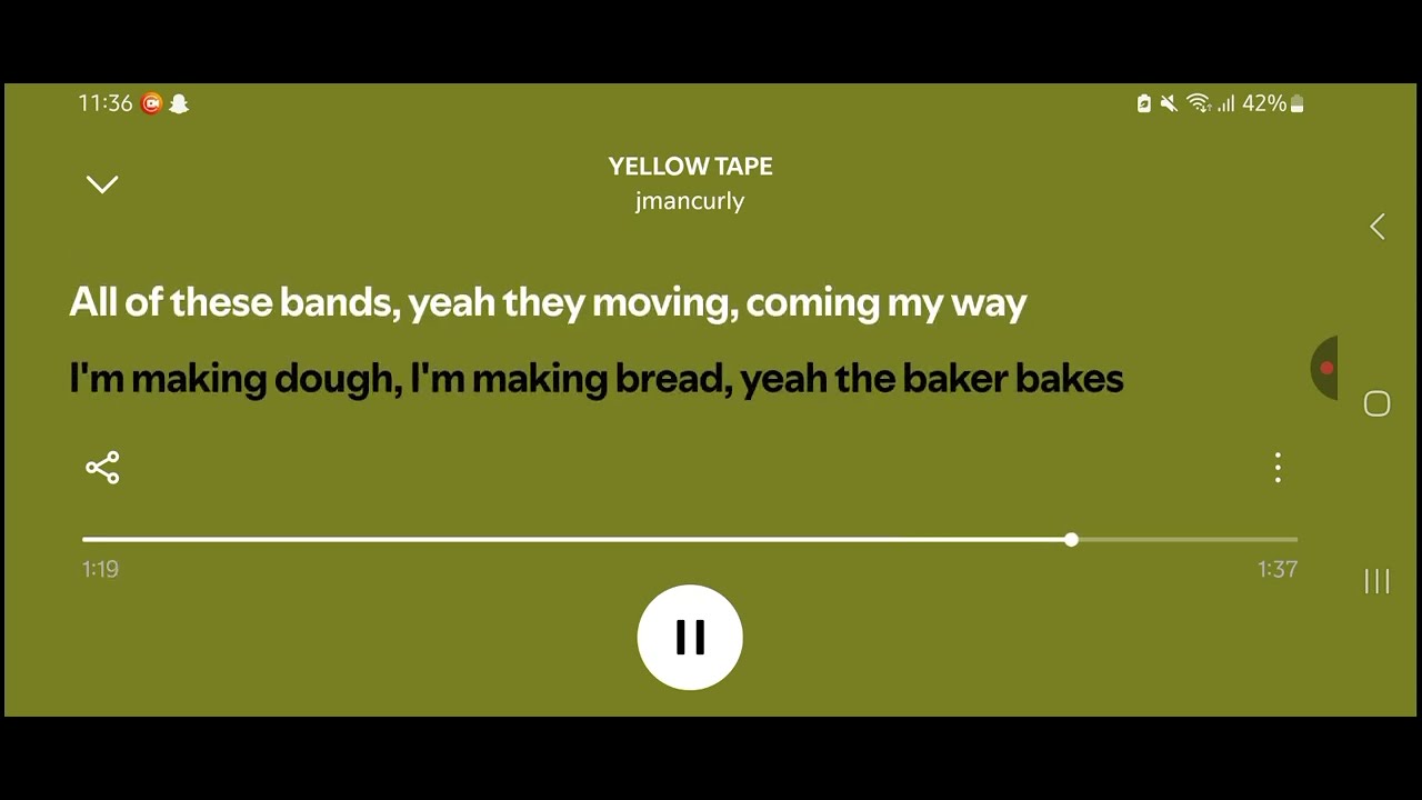 Yellow tape and curly by 