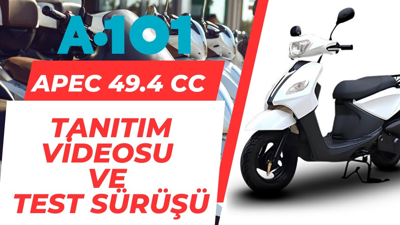 A101 Apec 49.4 CC Benzinli Moped - İnceleme ve Test Sürüşü