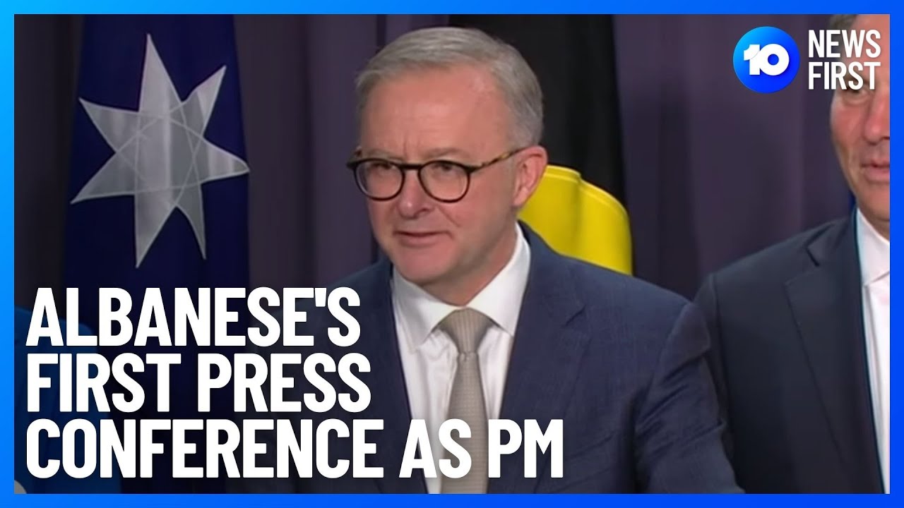 Albanese Hopes To 'Make Australians Proud' In First PM Speech | 10 News First