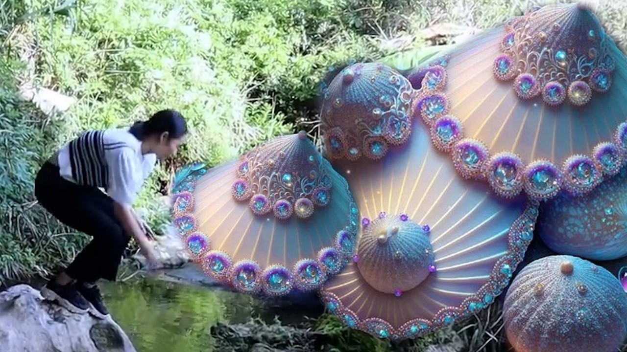 The peculiar phenomenon of giant pearl scallops: crazy pearls hidden under rocks and rocks