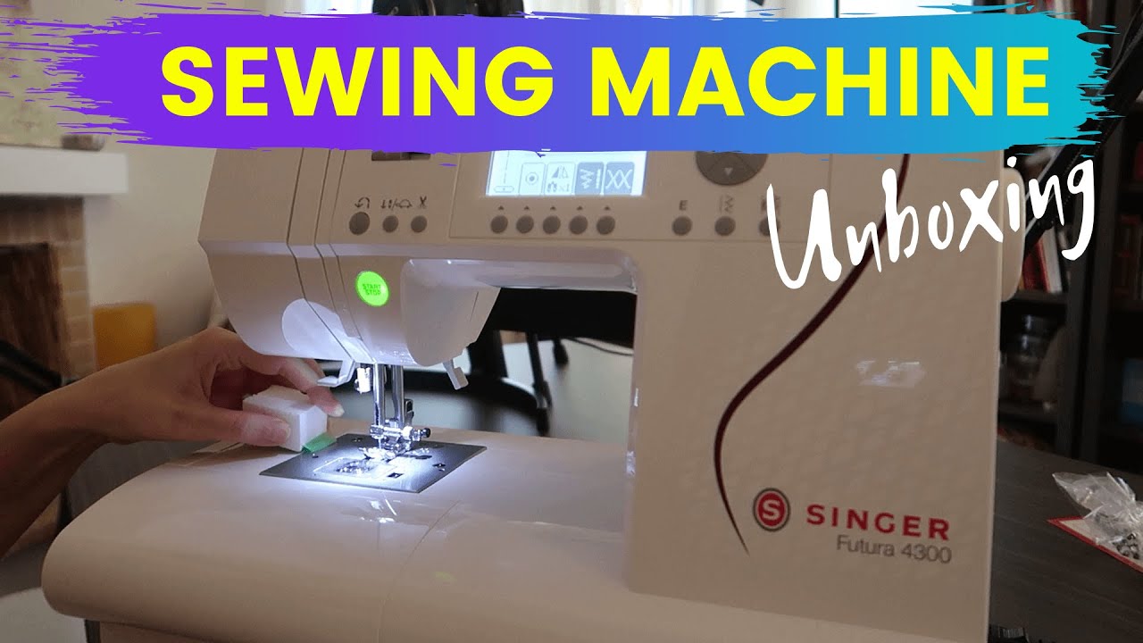Unboxing  my VERY FIRST sewing machine - Singer Futura 4300 🐱 Furry Tails
