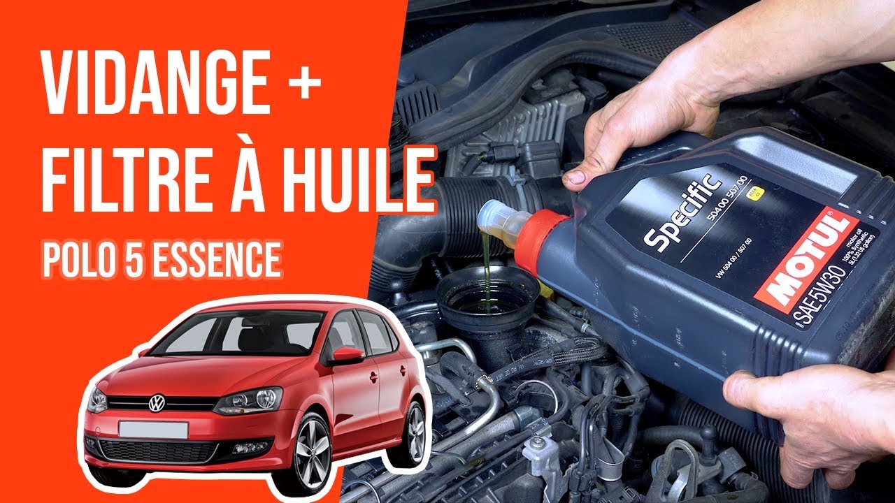 Vidange et changement du filtre à huile POLO 5 1.2 TSI 🛢