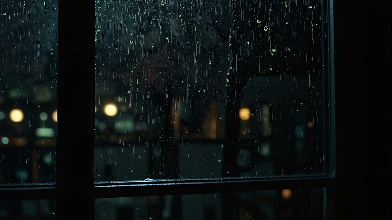Rainy Night Through the Window 🌧️  Deep Relaxing Rain Sounds for Sleep & Peace