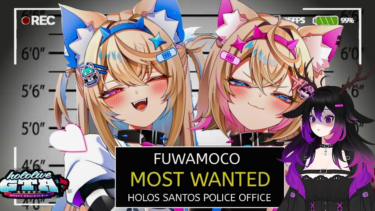 [Hololive React] How FuwaMoco Become The M̶O̶S̶T̶ WANTED Criminal in HoloGTA |Vtuber Kuro Ishida|