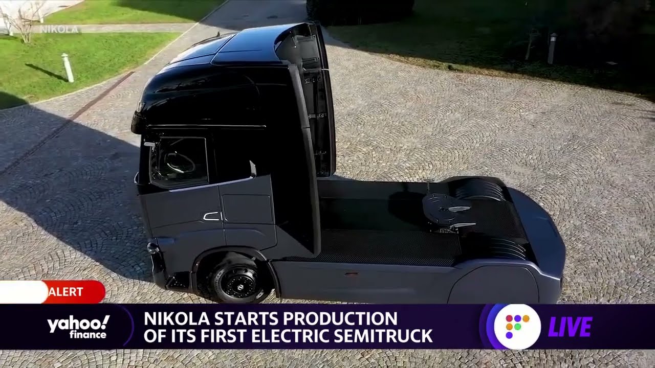 Nikola stock pops as the EV maker starts production on its first electric truck