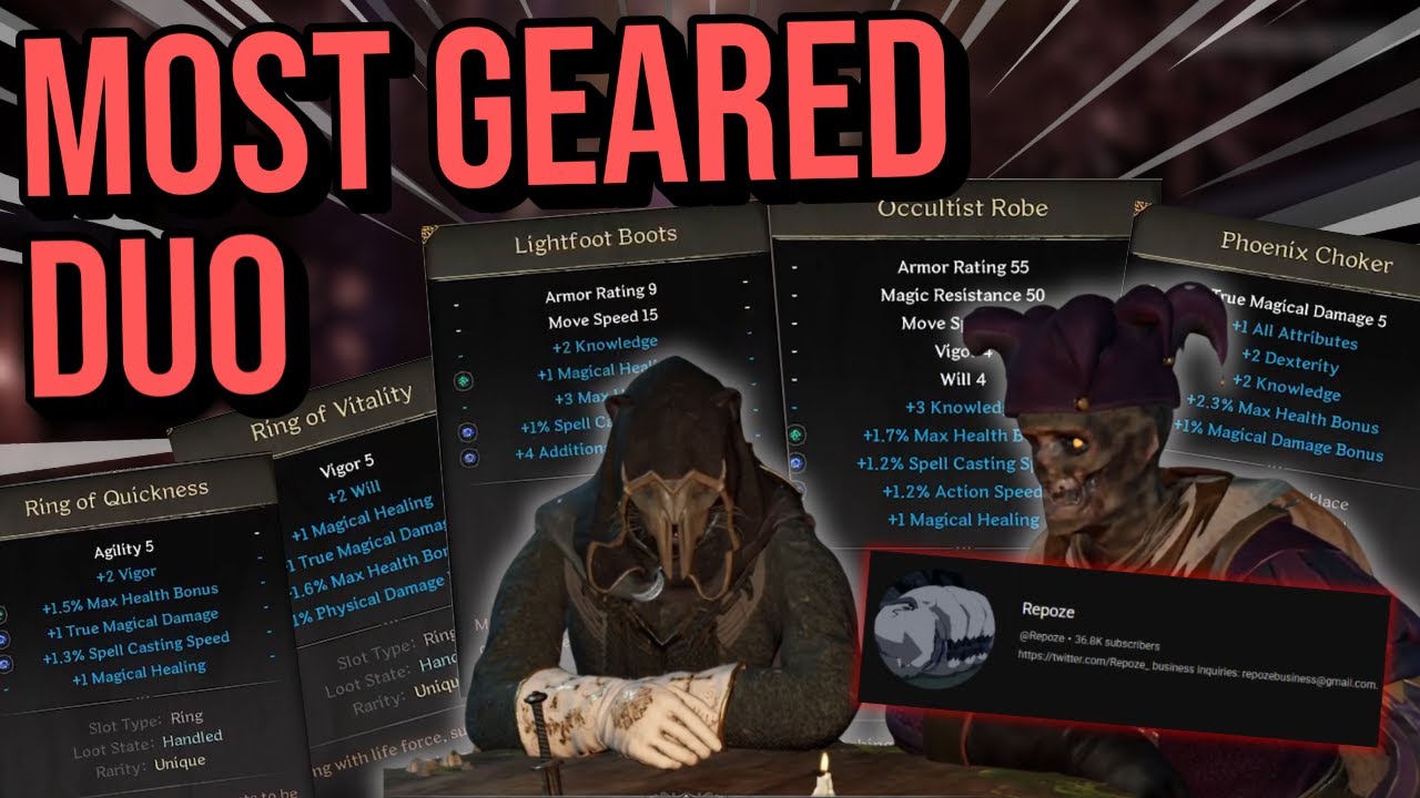 FULL UNIQUE TM WARLOCK - Dark and Darker