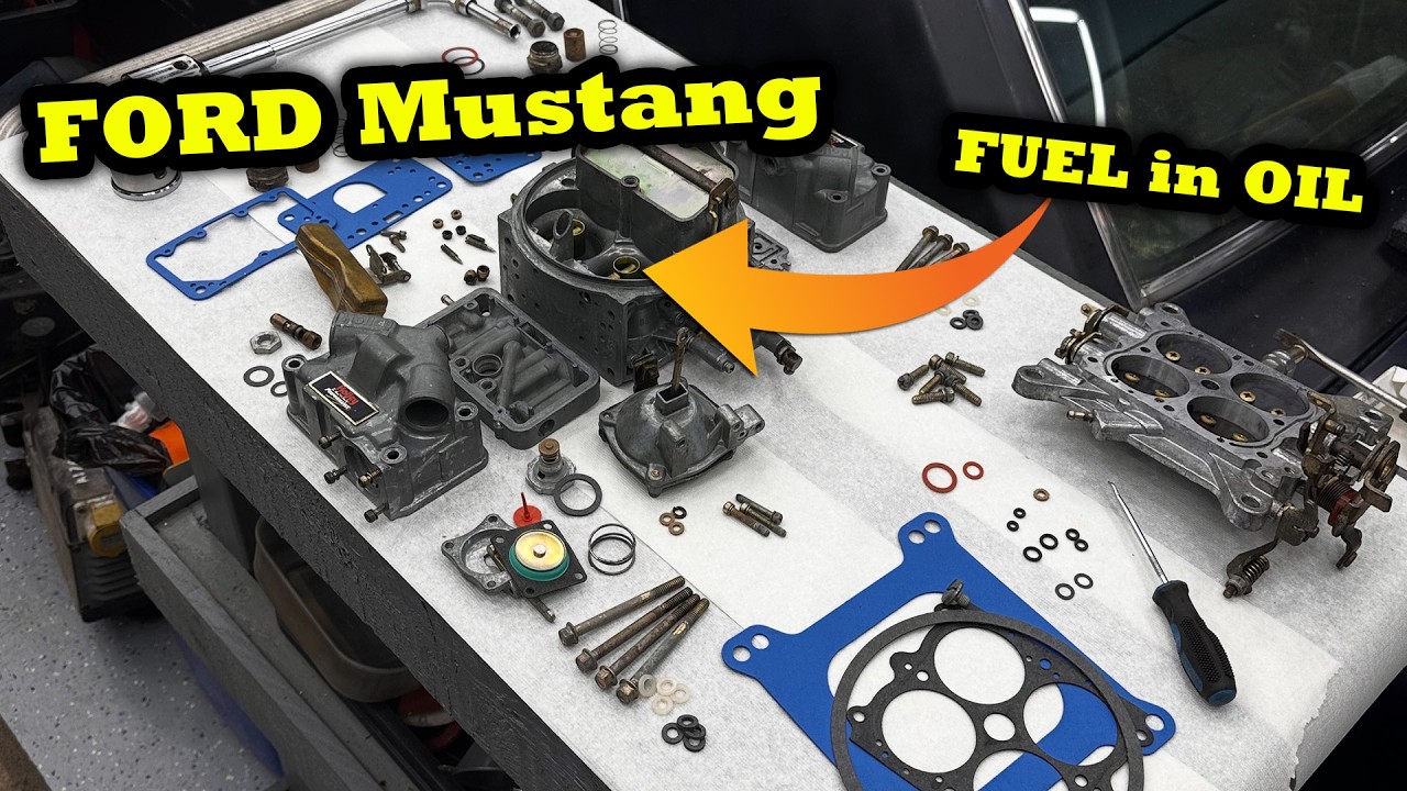 Ford Mustang 1965 Holley Carburettor Rebuild 4160 - Fuel in Oil Issue