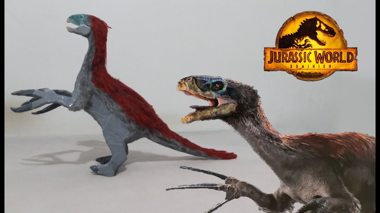 Como fazer um therizinossauro de papelão