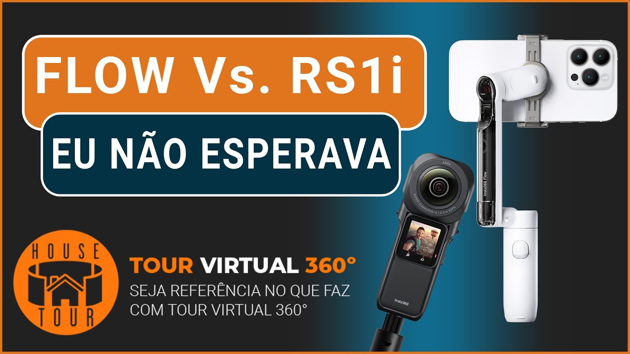 Tour Virtual 360 perfeito com Insta360 Flow o gimbal que faz foto 360 só com celular