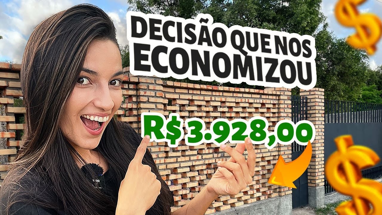 COMO ECONOMIZAMOS +50% NO MURO  TIJOLO MACIÇO A VISTA E PORTÕES RECICLADOS