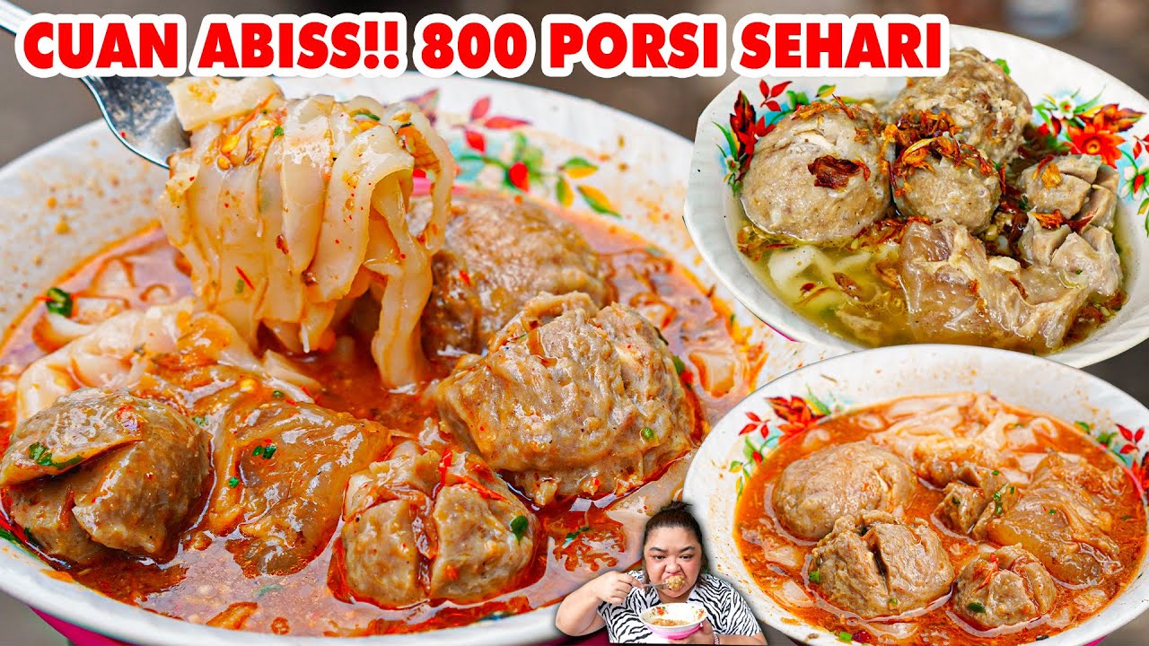 SELALU RAME!! BAKSO TERLARIS DI JAKARTA BARAT, SEHARI HABIS 800 PORSI!!