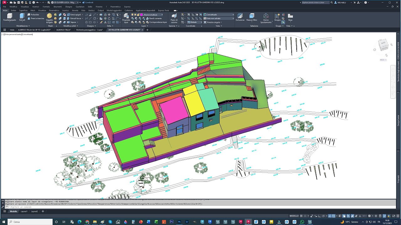3D VILLETTA   ARCH  GIARDINI
