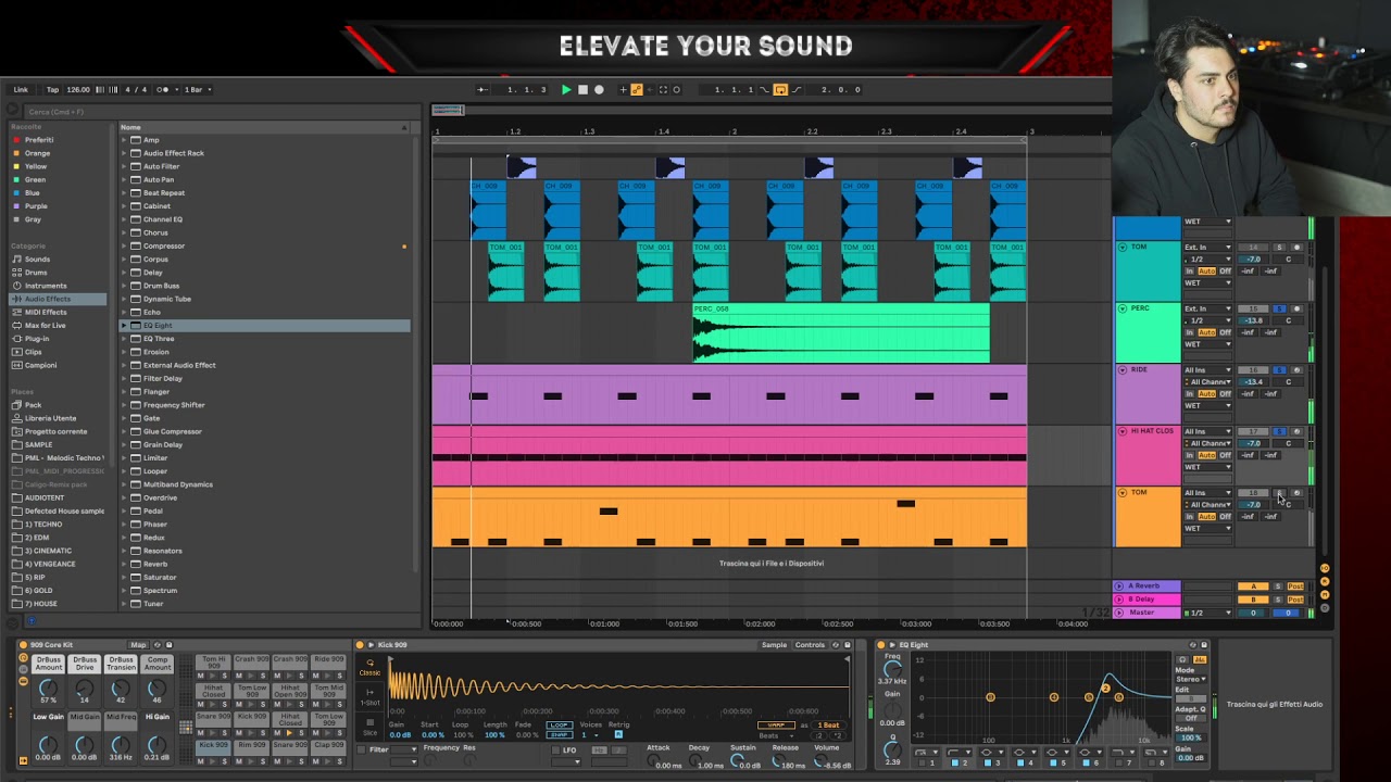 Essere creativi Audio Effect [009][CORSO DI ABLETON LIVE 10 DALLE BASI][TECHNO HOUSE]