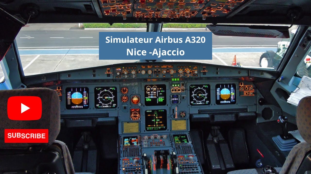Vol Simulateur A320 avec Instructeur Nice -Ajaccio  Aviasim
