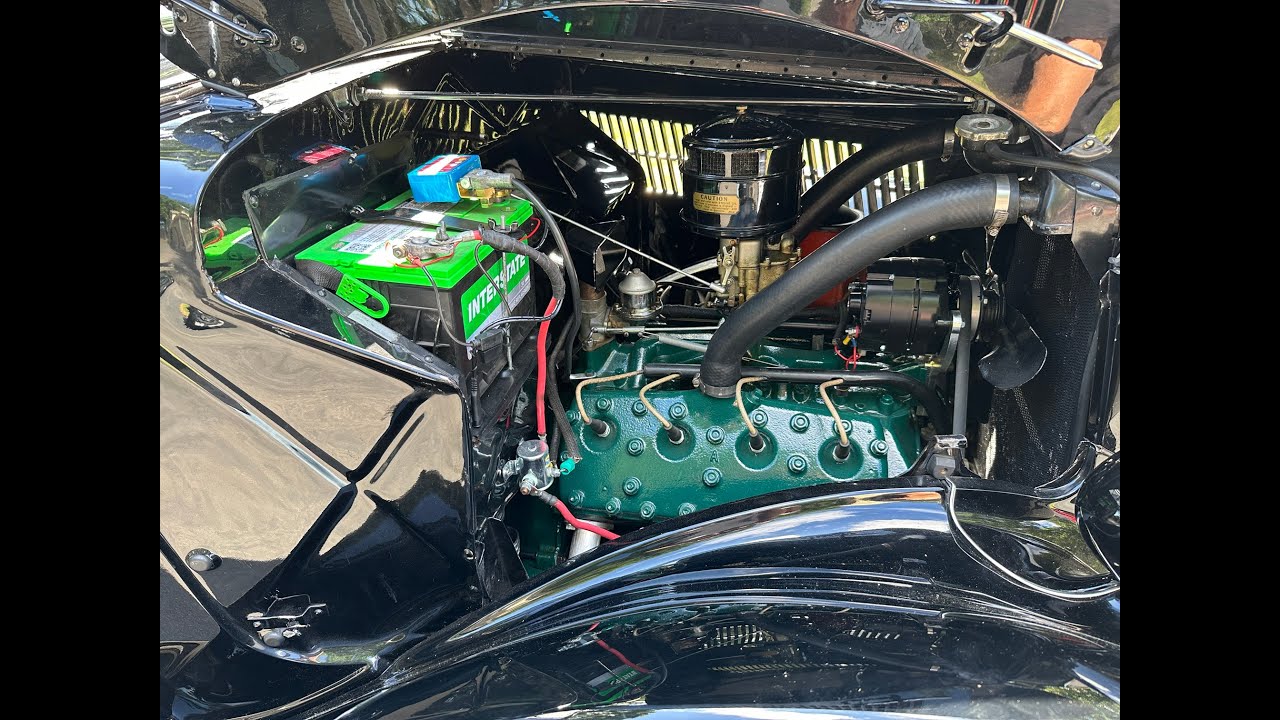 1936 Ford Model 68 Cabriolet Engine Start and Walkaround