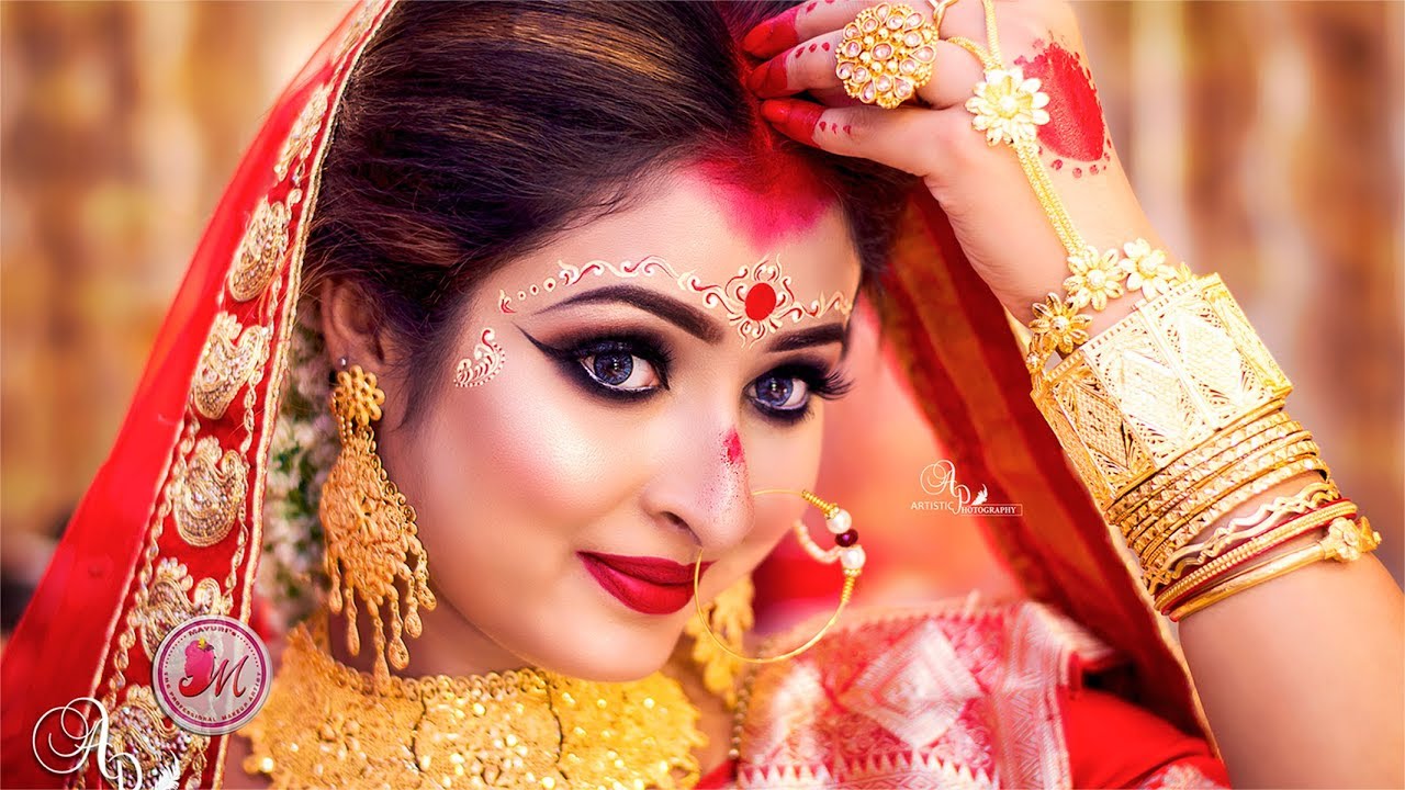 Best Airbrush Bengali Bridal Makeover Tutorial || By Mayuri Sinha Sarkar ||