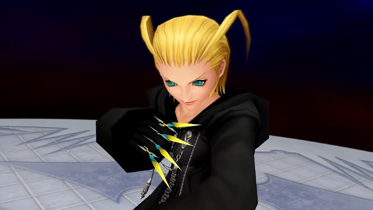 Kingdom Hearts 2: Data Larxene Boss Fight (PS3 1080p)