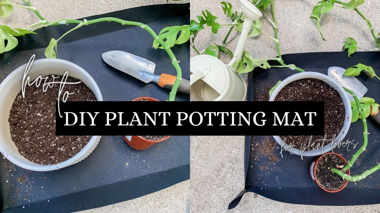 DIY PLANT POTTING MAT | HOUSEPLANT TOOLS