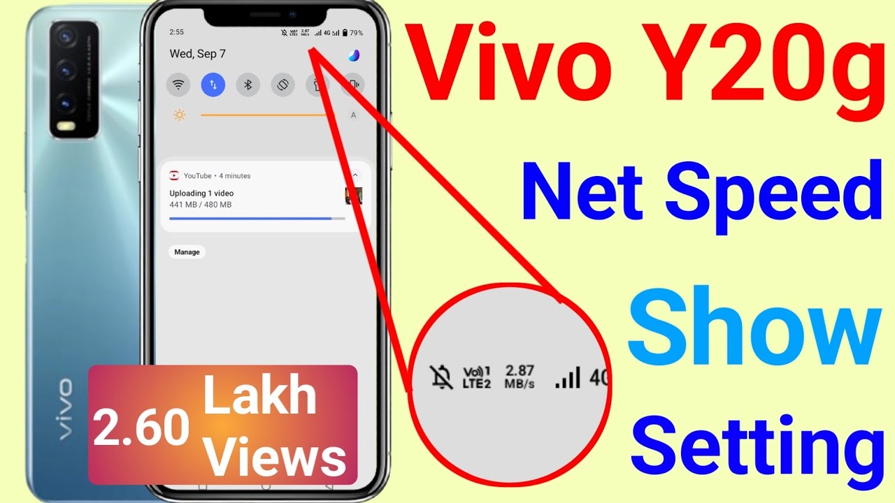 Part-1 Vivo Y20G Network Speed setting Kaise karein 2021 l how to show net speed in vivo y20g