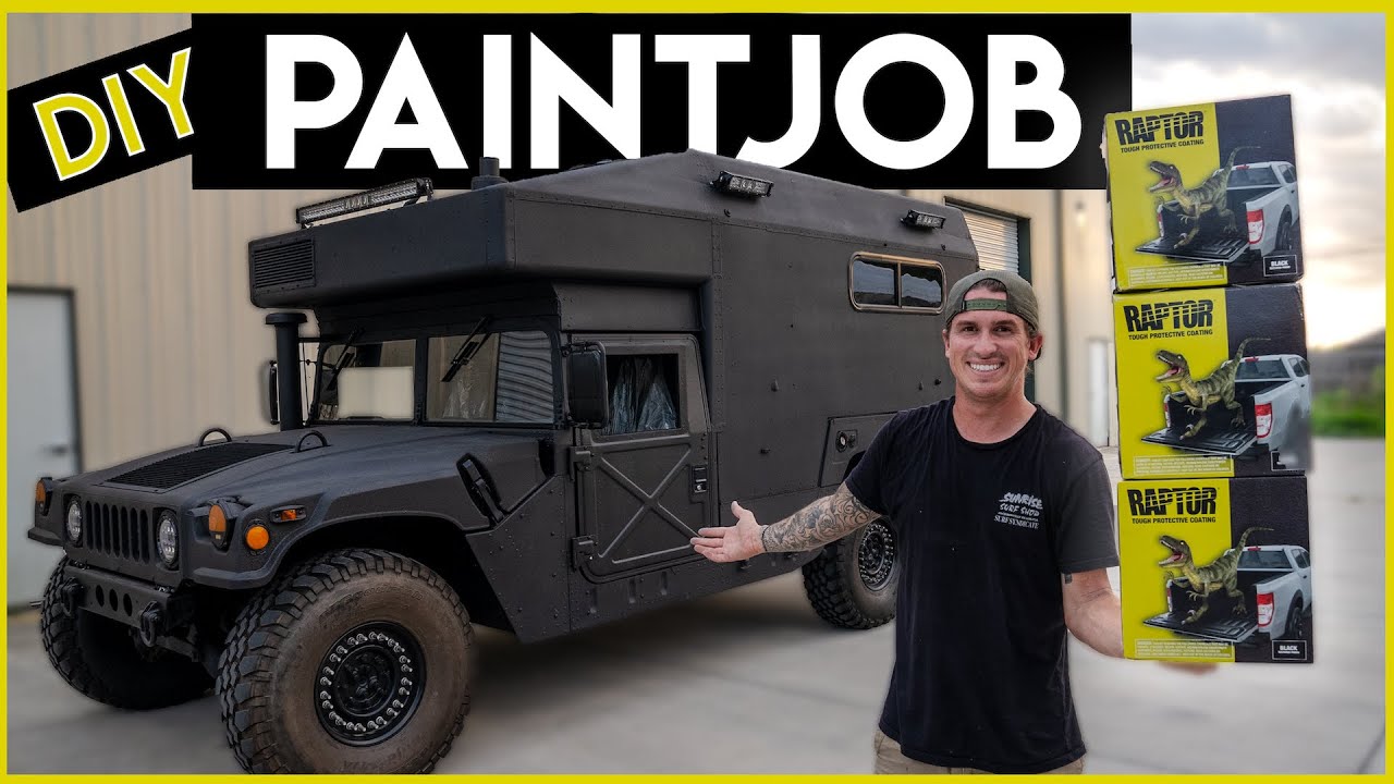 Humvee Conversion: Makeover with Raptor Liner | Roaming Ventures