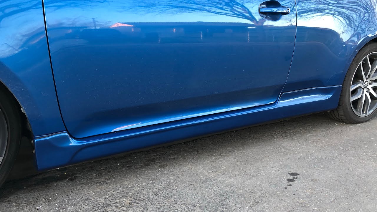 Scion tC / Toyota Zelas 2011-2016 King Fiber side skirts fuse and install