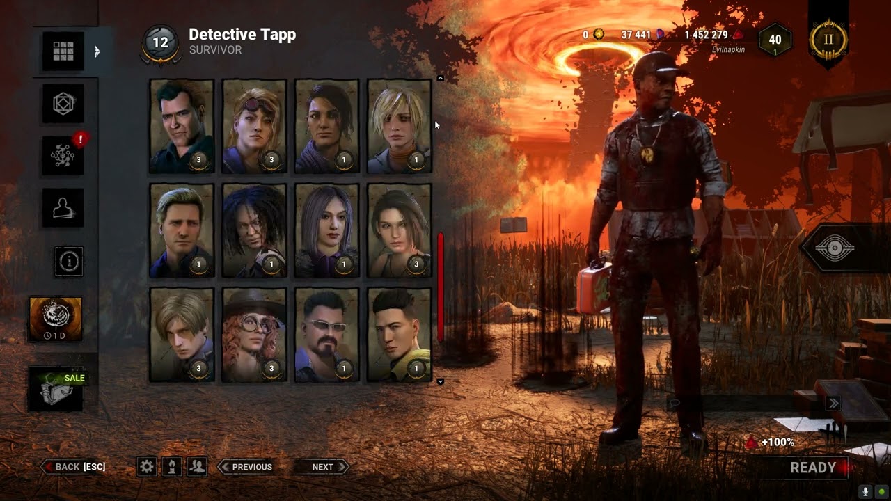 All perks level 3 David Tapp Dead by Daylight