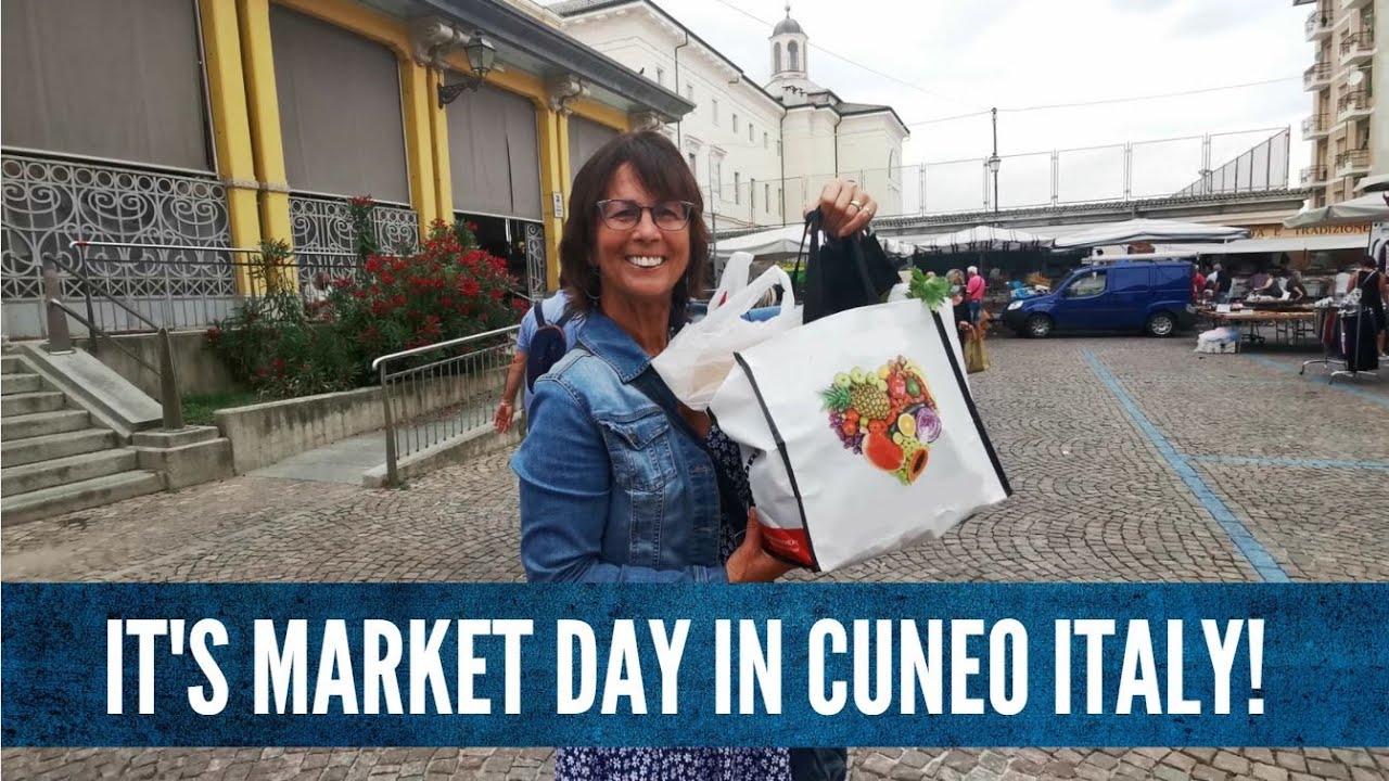 Italy Slow Travel - Market day in Cuneo Piemonte