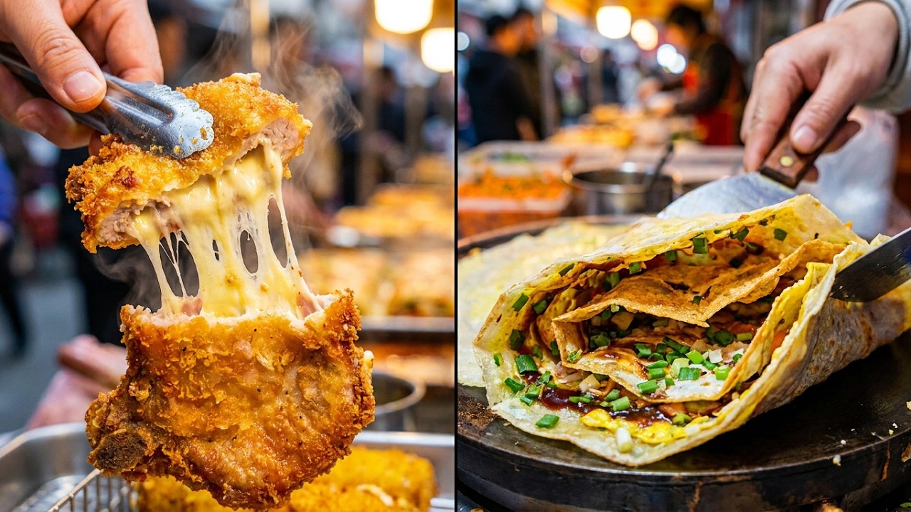 芝士浆猪排 + 超香煎饼果子！Cheese Fried Pork Chop and Jianbing Guozi  Perfect Food Combo