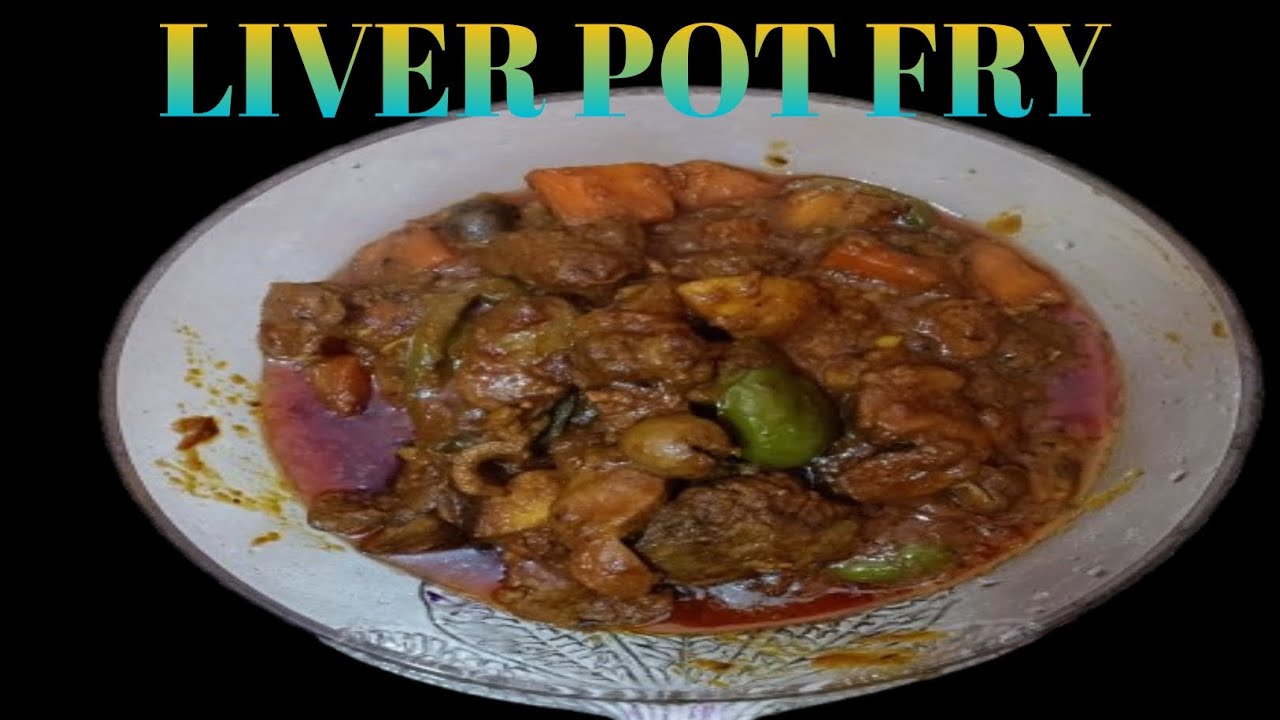 CHICKEN LIVER POT FRY RECIPE//CHICKEN LIVER POT FRY WITH CARROT AND CAPSICUM