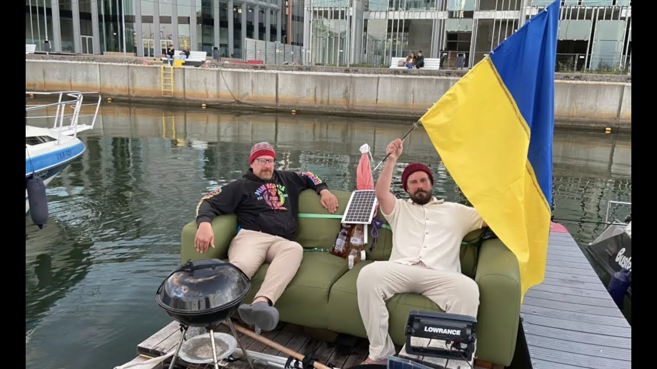 Sailing from Helsinki to Tallinn - with a sofa!